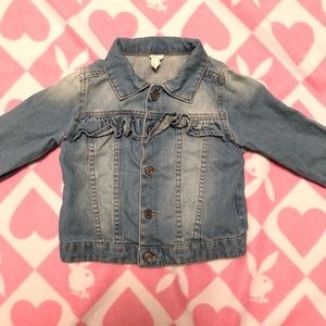H&M baby girl denim jacket 12-18 months